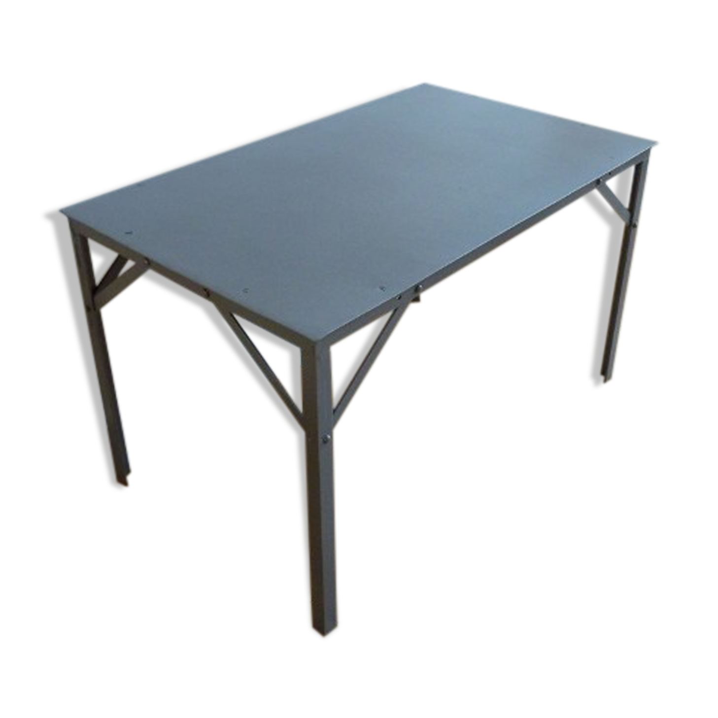 All metal coffee table