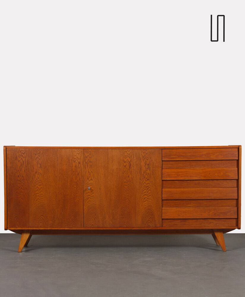 Wooden enfilade by Jiroutek for Interier Praha, U-460, 1960