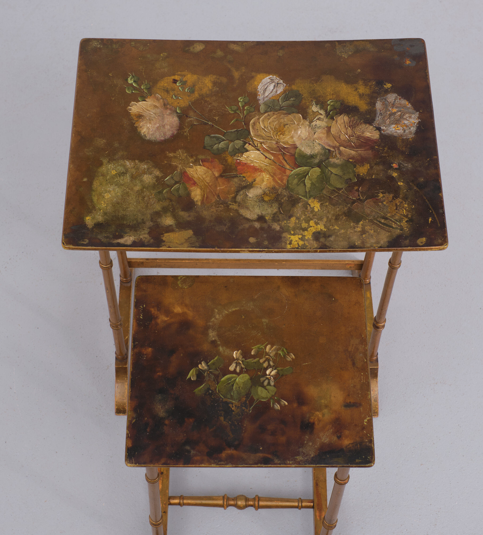 France art nouveau side tables japonisme style