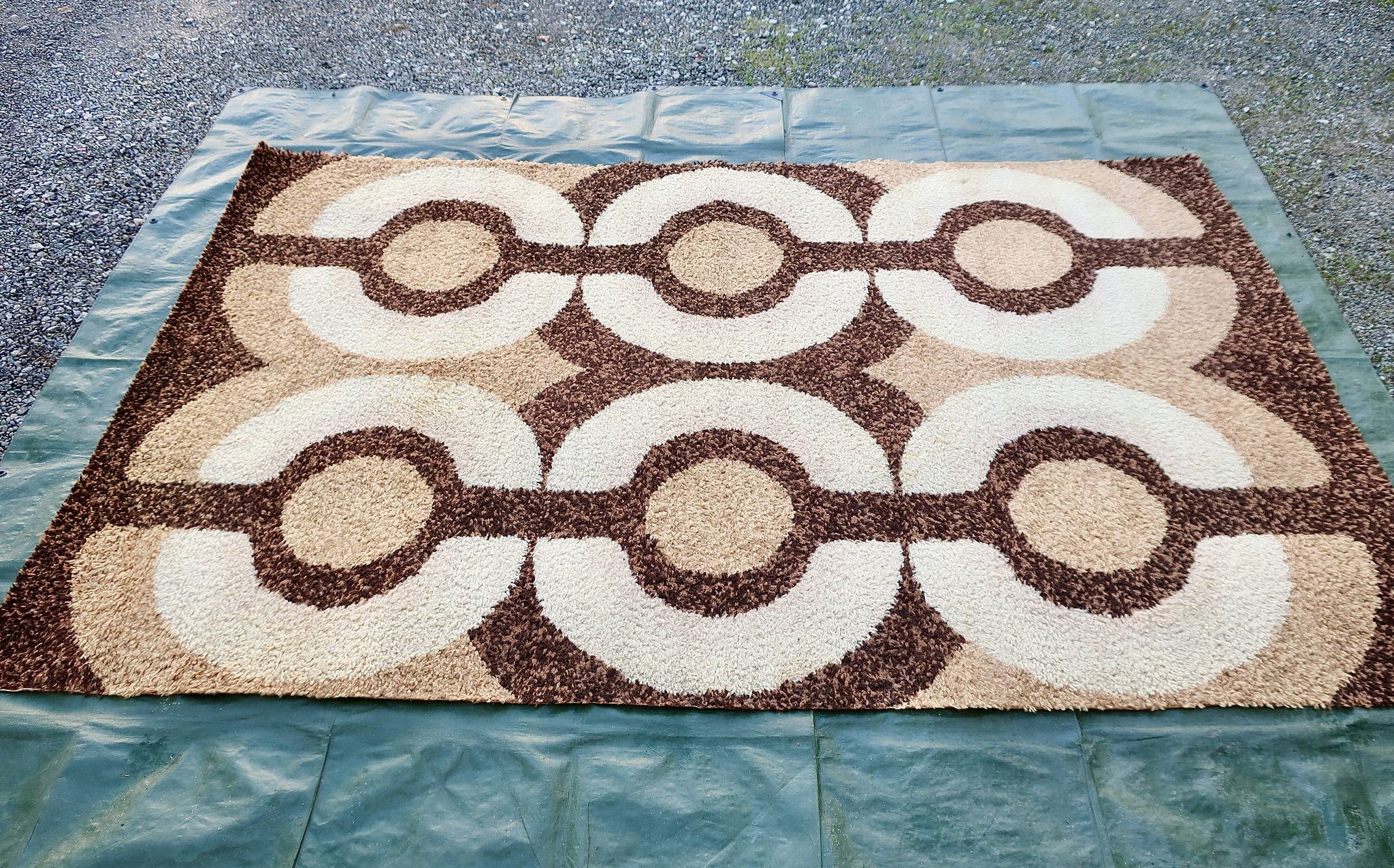 Vintage Design Rug 1970's Wool 2 x 3 m