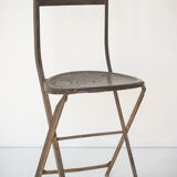 Paire de chaises pliantes français antiques