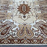 Pure combed wool Persian rug with flowers 200x300 Teppich imperial