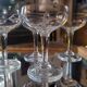 5 finely cut champagne coupes (1950s–1960s)