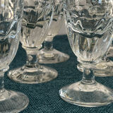 Set of 12 large Baccarat crystal glasses