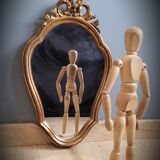 Ornate golden mirror 40x24