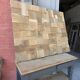 Decorative wall panel in solid oak