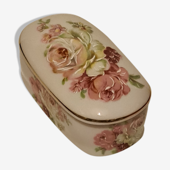 Porcelain box of Portugal floral decoration