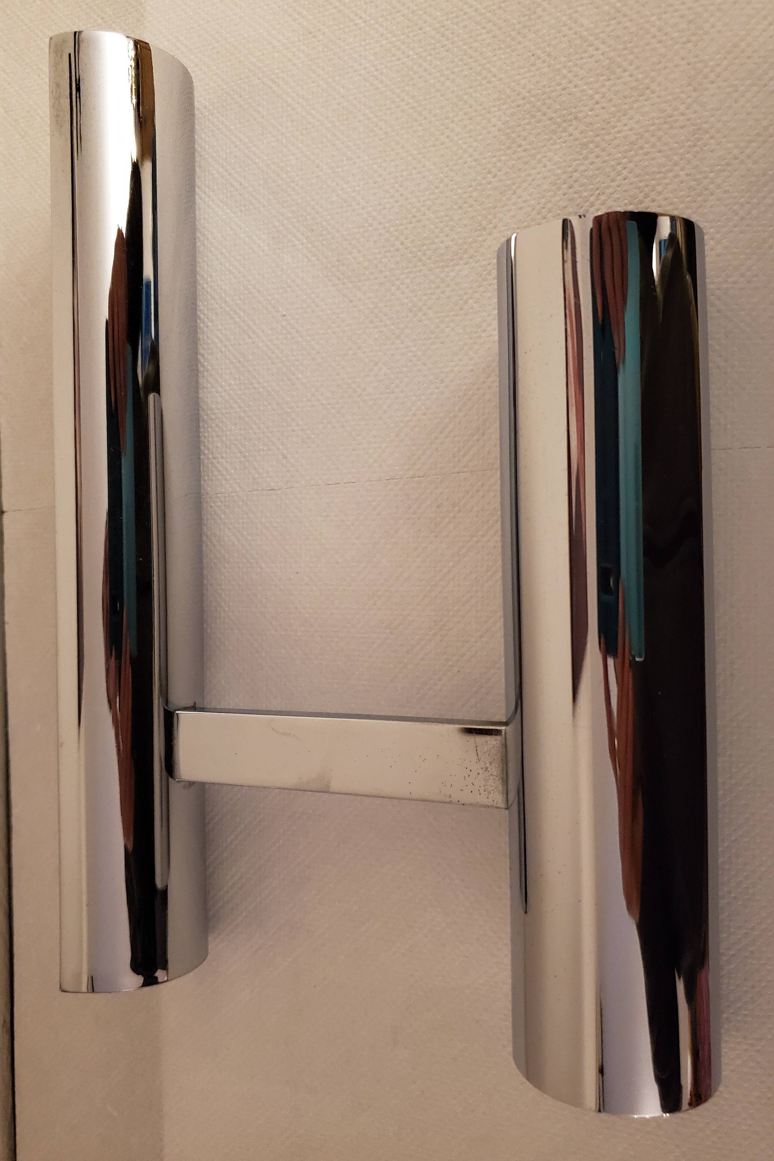 70's chrome wall light