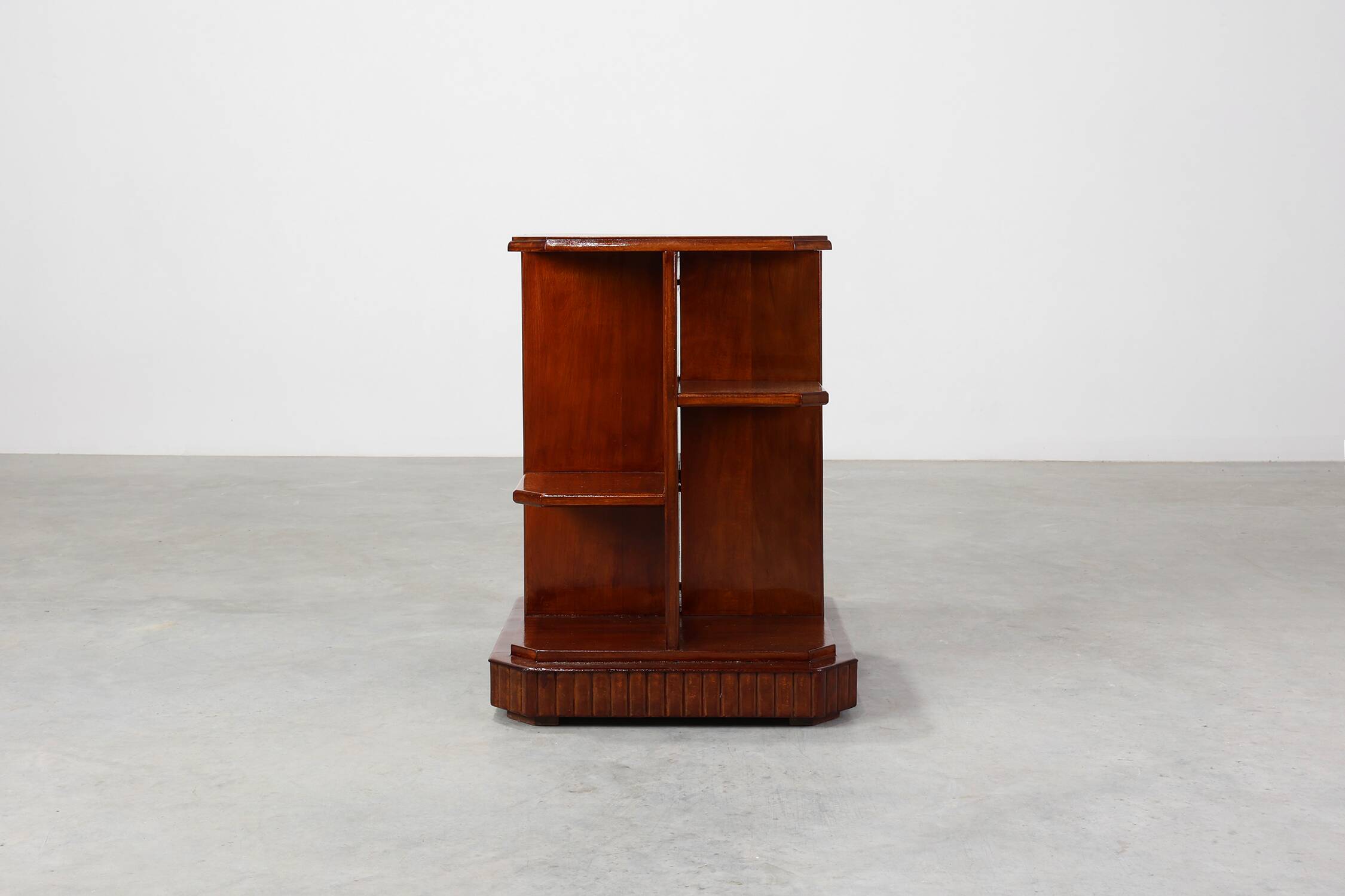 French Art Deco Side Table in Wood, circa 1920