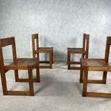 4 chaises en pin