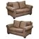 Ralph Lauren Jamaica velvet sofa pair with feather cushions.