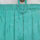 Old wooden door with pulley