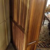 Small-checked walnut bookcase