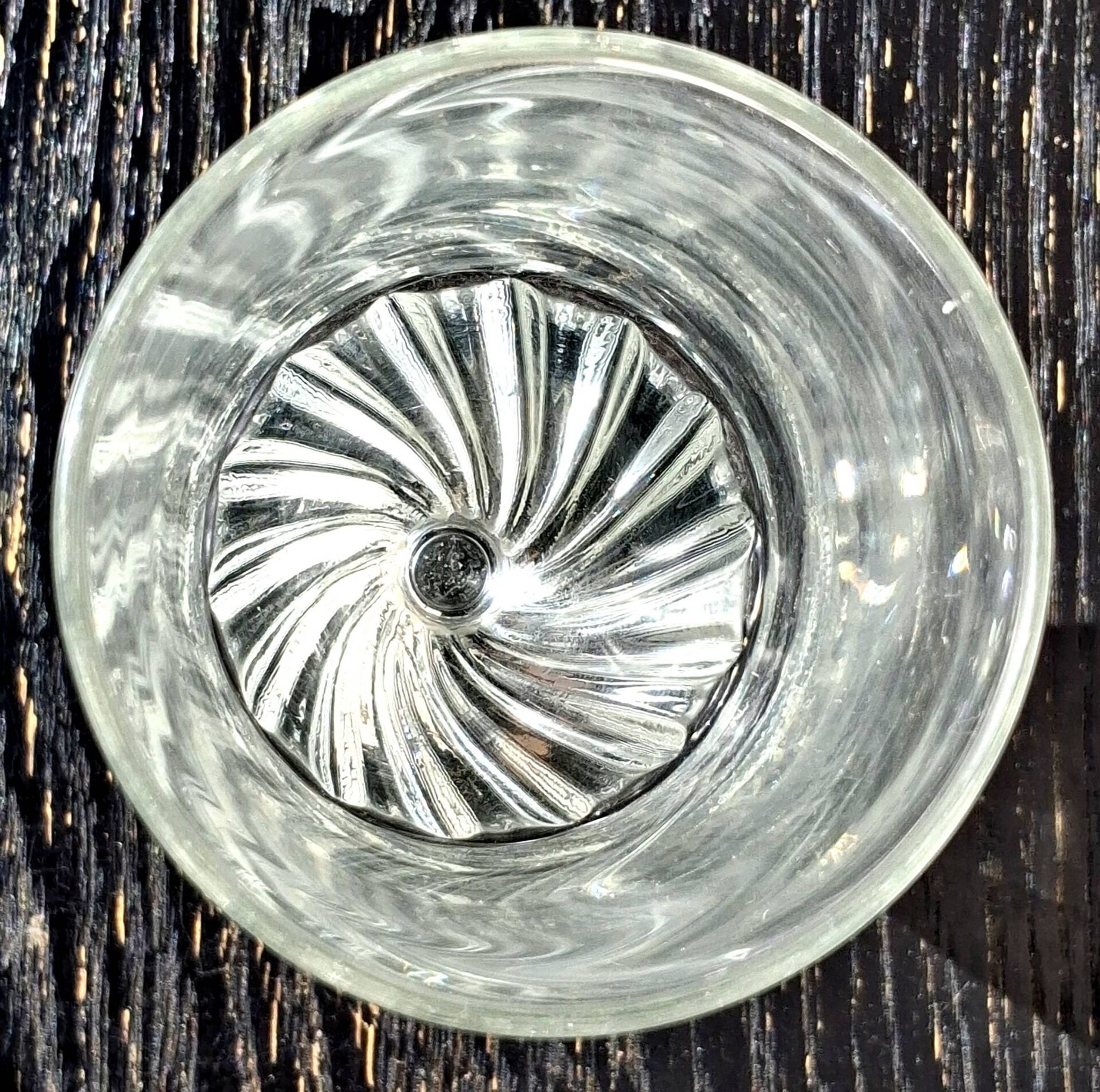 Bistro absinthe glass service, mouth-blown.