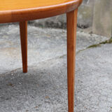Danish teak extendable round table of the years 60