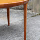 Danish teak extendable round table of the years 60