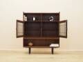 Danish oak display cabinet with lighting and adjustable shelves, 1960s