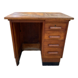 Vintage oak desk 4 drawers