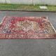 Tapis persan en laine peignée velours bordeaux 300x200