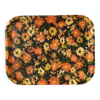 70s floral tray