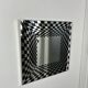 Vintage Op Art mirror by Deknudt