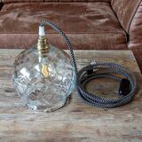 Vintage transparent portable lamp