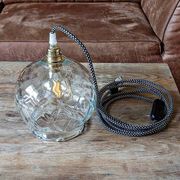 Vintage transparent portable lamp
