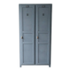 Vintage grey wooden wardrobe from 1914.