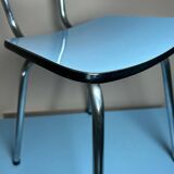 Blue Formica table and chairs from the 60s