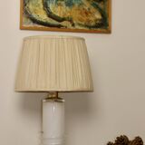 Vintage glass table lamp by Hannelore Dreutler, Studio Åhus, Sweden, 1990s.