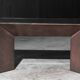 Patinated bronze console by Belgochrom, Belgium, 1970s.