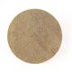 Side table with handcrafted embossed brass top: luxury bohemian side table.