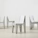 Very rare Set of 6 Alu Chairs by Richard Hutten for Hidden Netherlands 2000