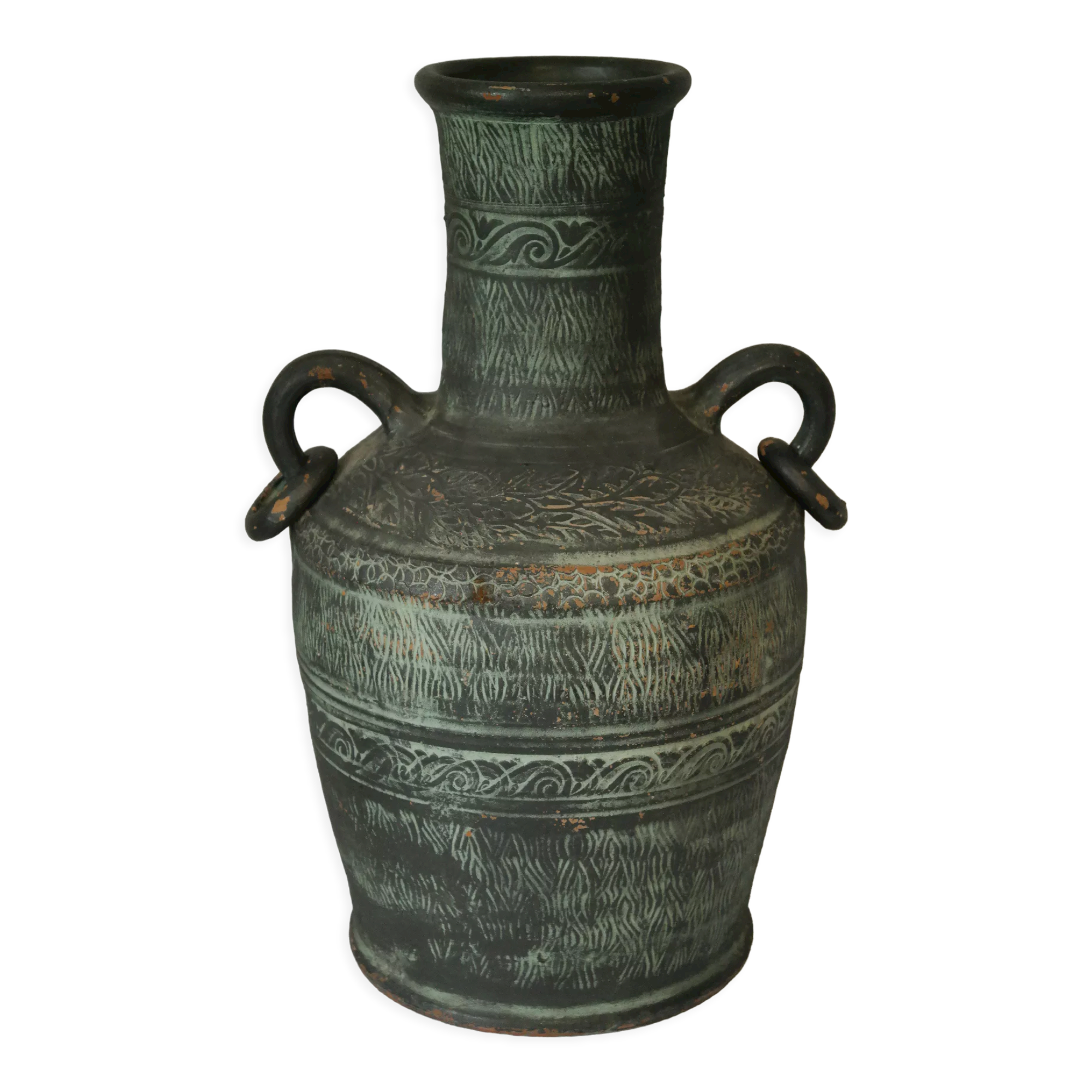 Antique style terracotta water jar, 20th century, Spain