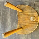 Wooden mountain shepherd tripod stool.