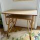 Vintage desk in rattan and bamboo from the 50s/60s.