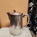 Théière, cafetière en métal argenté