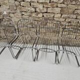 Round table and 4 chairs set, 1970