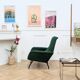 Vintage green modernist armchair