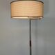 Bauhaus Wood and Steel Floor Lamp, 1950s