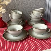 Tasses Salins France émaillé imitant le grès
