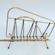 Magazine holder vintage brass wire and scoubidou 1950