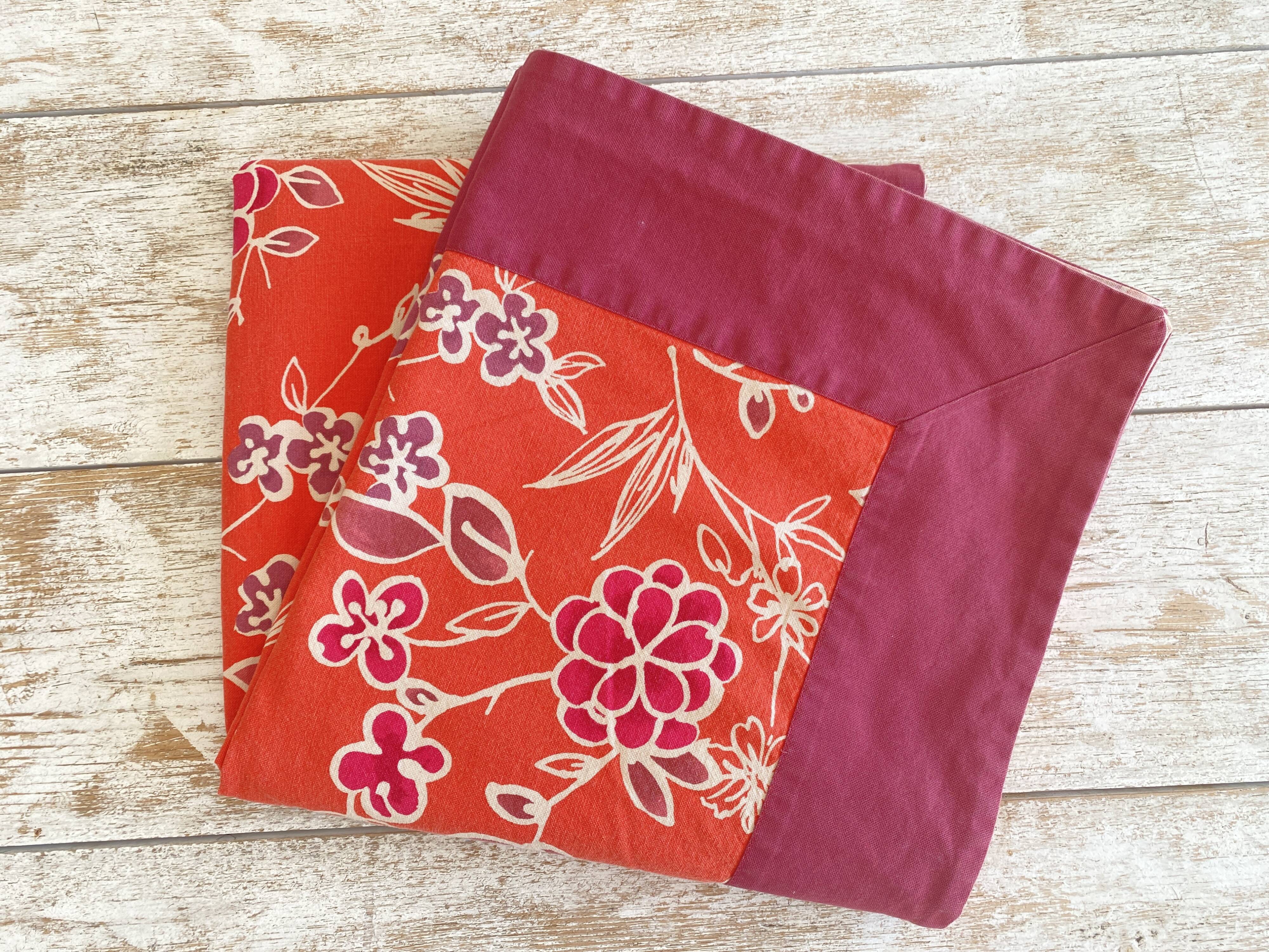 Floral printed tablecloth with border - Linvosges - cotton - 140x150 cm