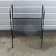 Porte revues en tole perforée noire vintage 1950/1960