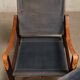 Kaare Klint Safari Chair in Grey Canvas and Dark Stained Ash for Rud Rasmussen