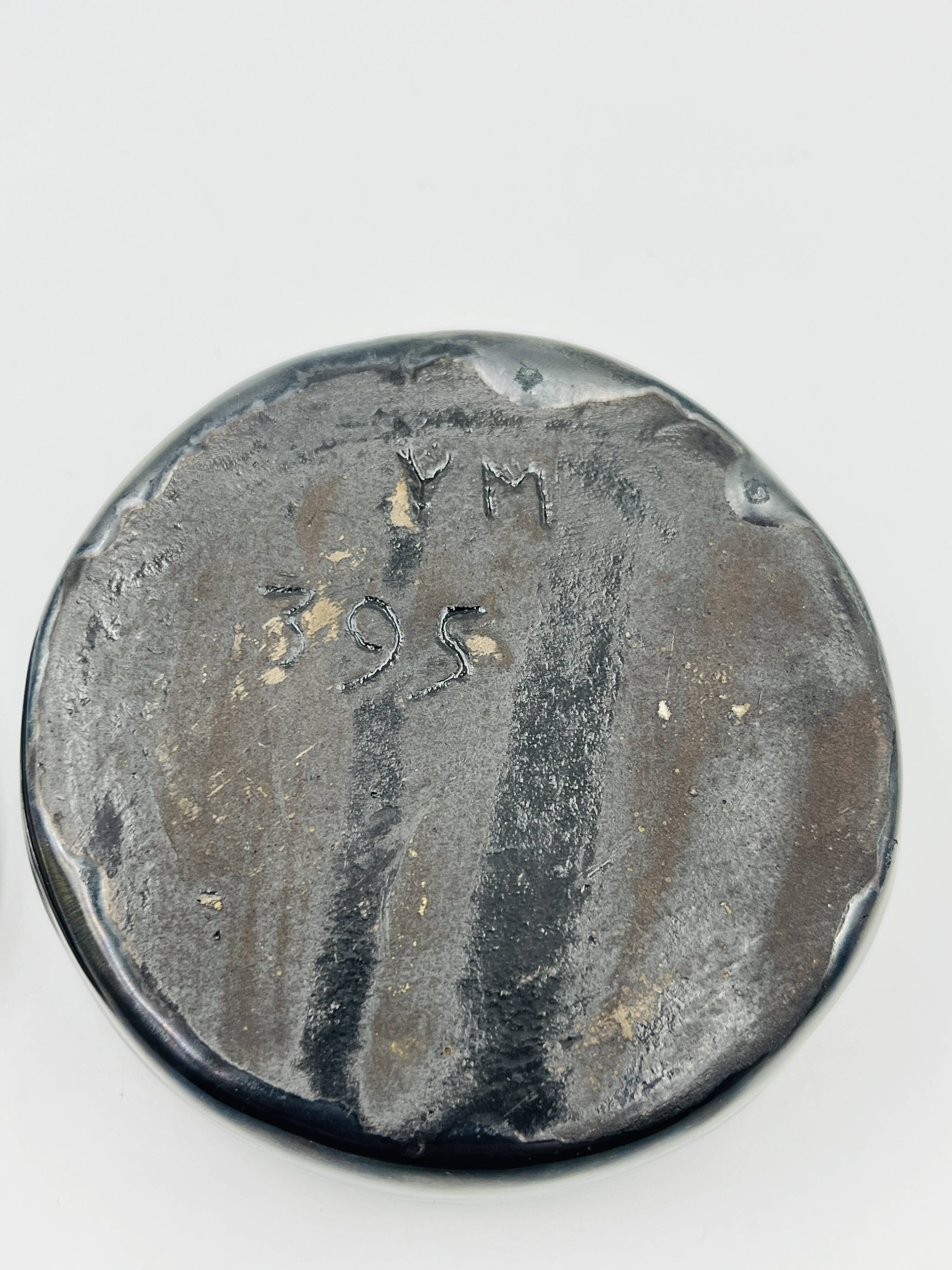 Ceramic box from Namur attributed to Yvette Manoy.