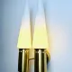 Brass Coloured Double Wall Lamp By Hans-Agne Jakobsson For Markaryd, Sweden, 1960'S