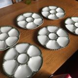 6 oyster plates