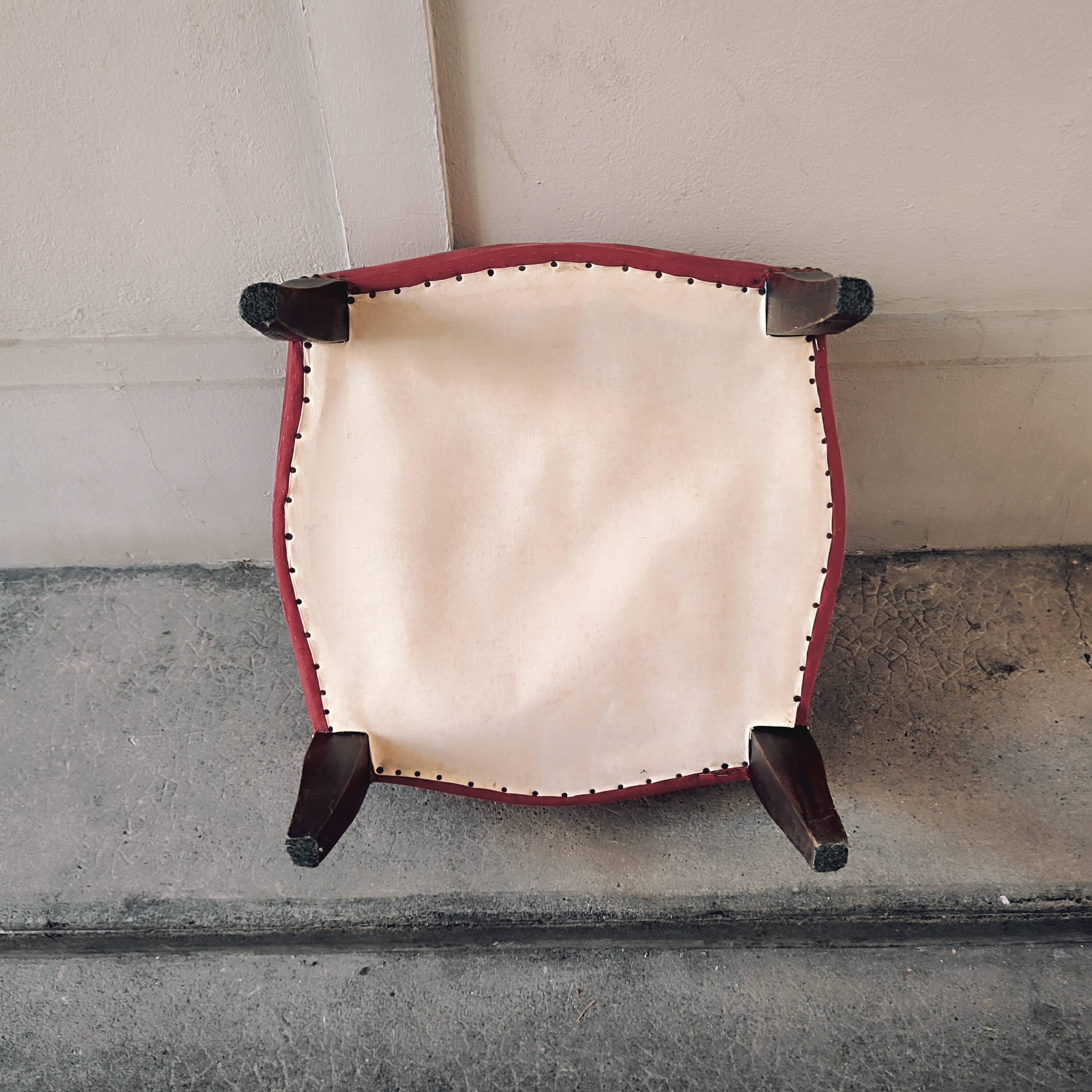 Fauteuil crapaud et repose pieds