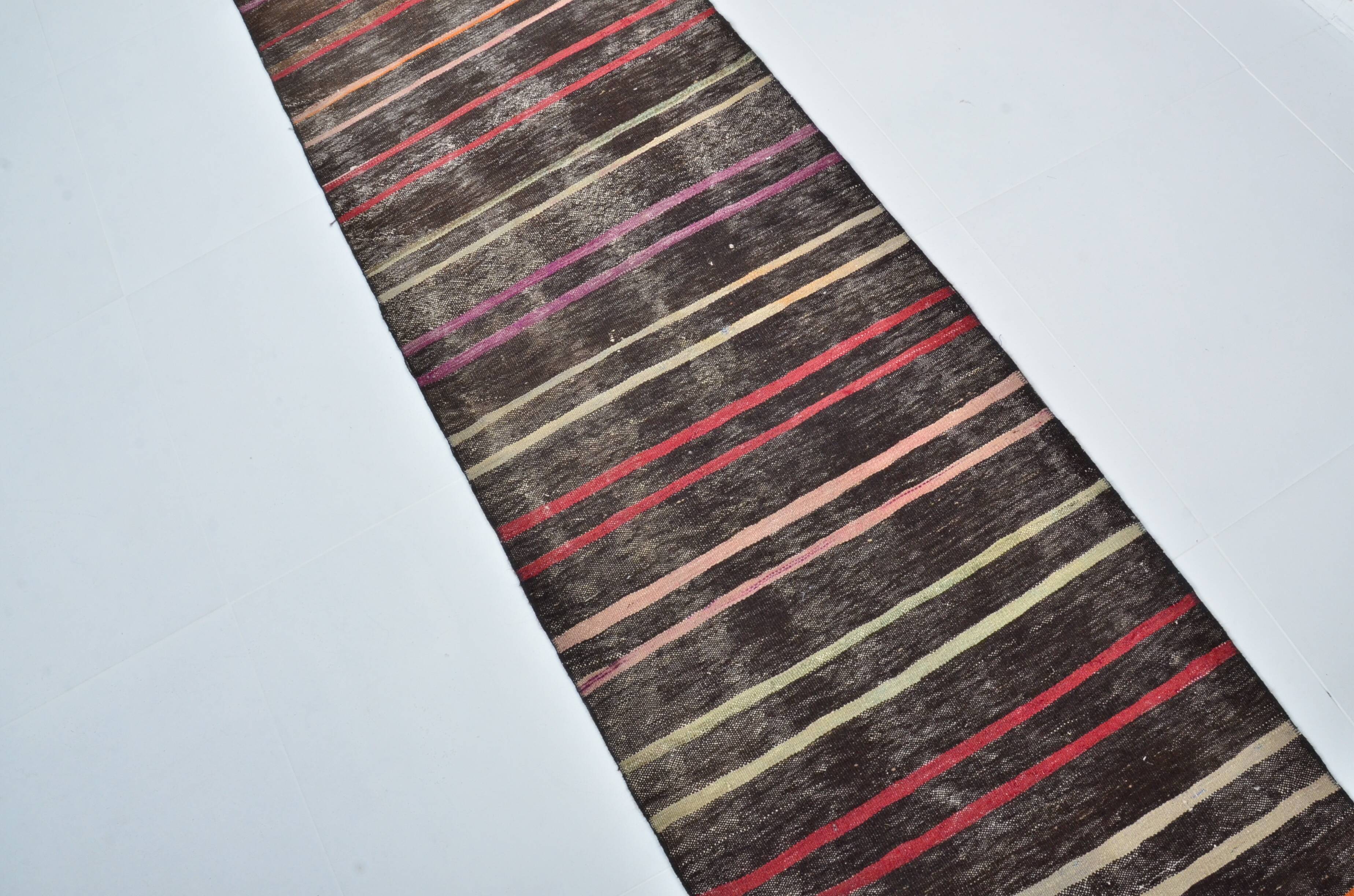 Tapis Kilim Oushak d'Anatolie à rayures